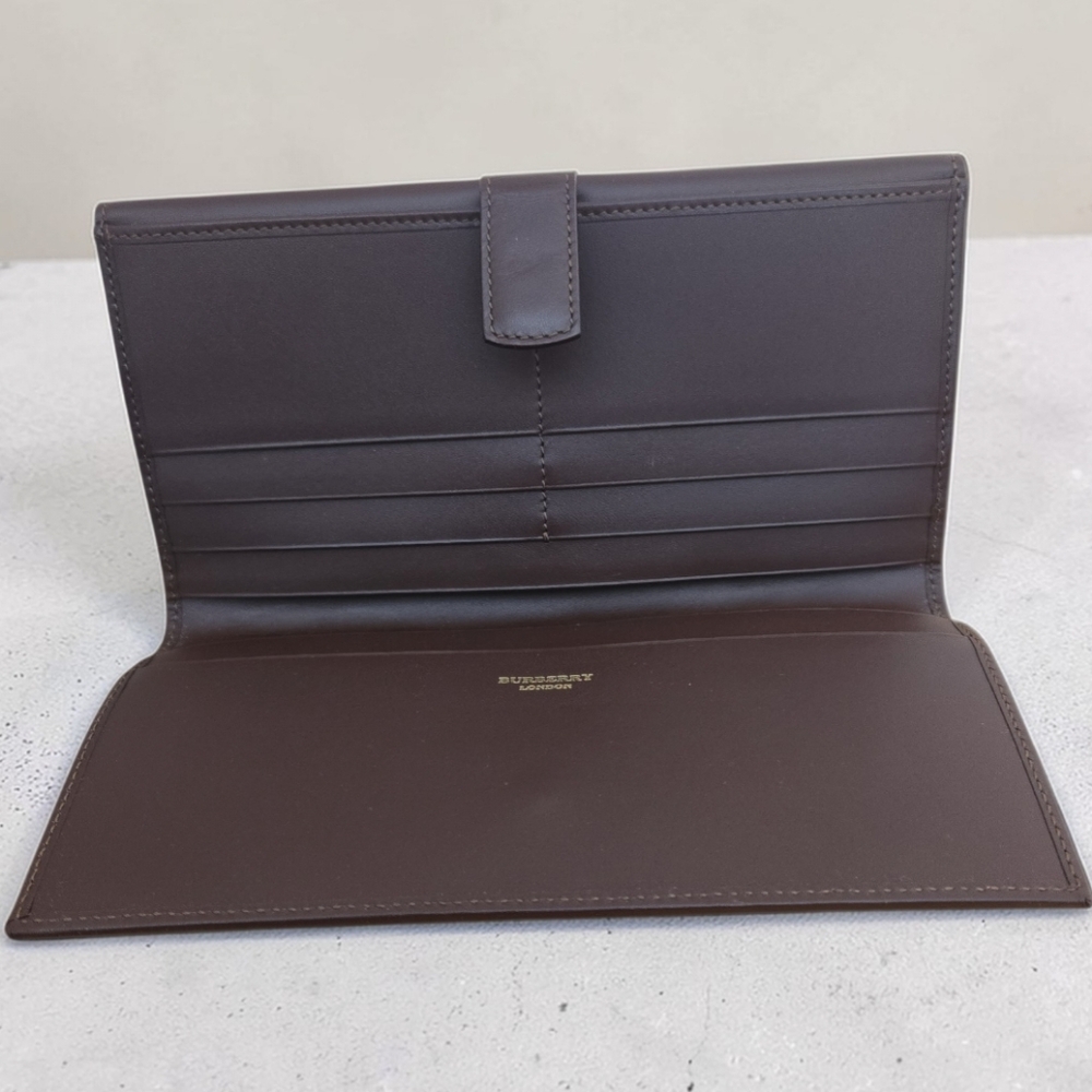 Burberry Beige Nova Check Wallet with Brown Leather Trim - Picture 3 of 15
